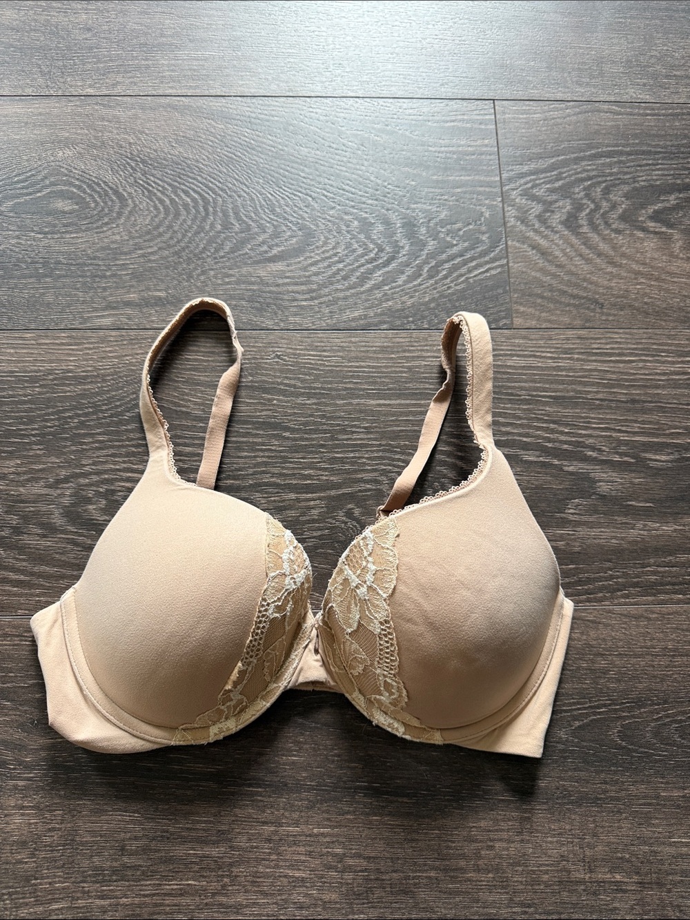 Beige Lace-Trim body by Victoria Bra - Women Intimates